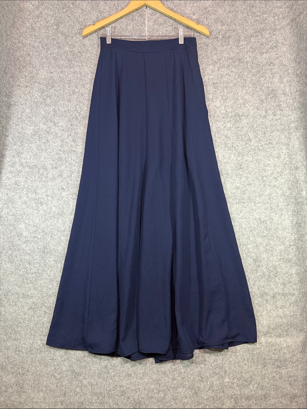 Show Me Your MuMu Maxi Skirt - Womens M - Navy Flowing Sheer Capsule Wardrobe